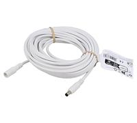 76677 cable DC 5.5/2.1 plug, DC 5.5/2.1 socket straight white GOOBAY