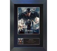 #767 Venom No2 Tom Hardy Signed Autograph Mounted Photo Reproduction PRINT A4 Rare Perfect Present Birthday Christmas (297 x 210mm) (Black Frame)