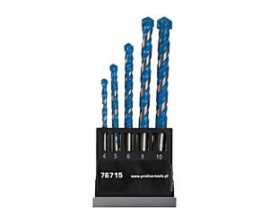 76715 drill set concrete, wood, metal, universal 4mm,5mm,6mm,8mm,10mm PROLINE