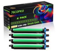 76C0PK0 76C0PV0 Compatible for Lexmark Drum Unit with Chip CS921 CS923 CX921 CX922 CX923 Printers (4 Pack Black)