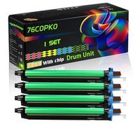 76C0PK0 76C0PV0 Compatible for Lexmark Drum Unit with Chip CS921 CS923 CX921 CX922 CX923 Printers (4-Pack BK/C/M/Y)