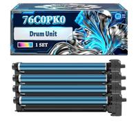 76C0PK0 Drum Unit Compatible for Lexmark CS921de CX921DE CX923DXE CS923DE CX922DE Printers, With Chip Large Capacity 100000 Pages (4-Pack BK/C/M/Y)