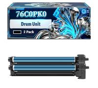 76C0PK0 Drum Unit Compatible for Lexmark CX924DTE CX920de CX923DTE CX924DXE Printers, With Chip Large Capacity 100000 Pages (2 Pack Black)