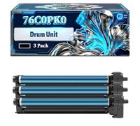 76C0PK0 Drum Unit Compatible for Lexmark CX924DTE CX920de CX923DTE CX924DXE Printers, With Chip Large Capacity 100000 Pages (3 Pack Black)