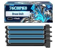 76C0PK0 Drum Unit Compatible for Lexmark CX924DTE CX920de CX923DTE CX924DXE Printers, With Chip Large Capacity 100000 Pages (4 Pack Black)