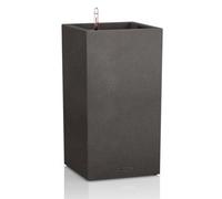 Lechuza Canto Stone 40 High Graphite Black Self-Watering Planter With Substrate And Water Level Indicator H76 L40 W40 Cm, 29L
