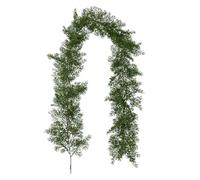 76in Ar Tificial Borvitae Garland Christmas Garlands Décor Winter Mantel Realistic Life Like Aritficial Water for Artificial Flowers (A, 190cm)