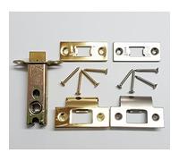 76mm (3") Heavy Duty Tubular Latch in Brass and Satin Stainless Steel