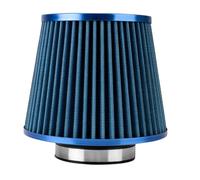 76MM 3 Inch Car Air Filters Induction Kit Sport Power Mesh Cone Universal Accessories Cold Intake Filter good Flow Intake Pipe Kit(Blue)