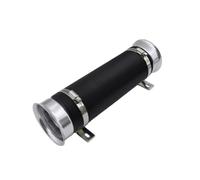76mm / 3 Inch Universal Flexible Car Engine Cold Air Intake Hose Inlet Ducting Feed Tube Pipe With Connector & Braket Intake Pipe Kit(Silver)