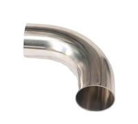 76mm 3" O/D 304 Stainless Steel Weld 90 Degree Elbow Tube Butt Pipe Fitting Straight Pipe
