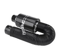 76mm 3" Universal Carbon Fiber Induction Filter Box Cold Air Intake System Intake Cold Air Intake System Intake Hose Air Intake Breather Hose Pipe