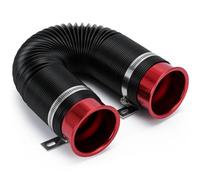 76mm 3inch Universal Flexible Car Engine Cold Air Intake Hose Inlet Ducting Feed Tube Pipe With Connector WLR-IMK15R Air Intake Breather Hose Pipe