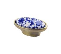 76mm/96mm/128mm 1Pcs Blue and White Antique Fashion Furniture Dresser Cabinet Handles Pull Handles Drawer Knobs Door Handle(K)