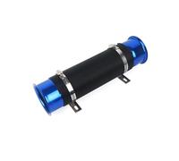 76MM Adjustable Flexible Duct Tube Hose Cold Feed Duct Pipe Car Cold Air Turbo Intake Inlet Pipe Air Intake Hose(Blue)