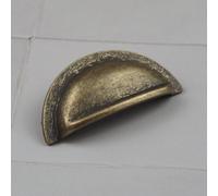 76mm Antique Brass Cup Cabinet Handle