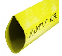 76mm Bore Yellow Layflat Water Discharge Hose Pipe Pump Irrigation 1m