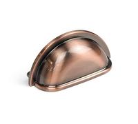 76mm Brushed Black Copper Cup Handle Copper Kitchen Cupboard Handle 76mm Cup Knob Cabinet Door Drawer Pull Furniture