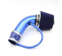 76mm Car Air Filter Intake Pipe Filter Flow Cold Air Filter Pipe Kit Automotive Air Intake Pipe(Blue)
