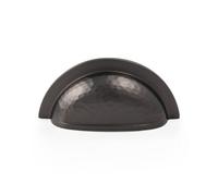 76mm Dark Bronze Hammered Cup Handle