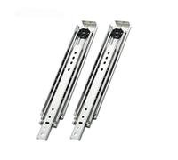 76mm Drawer Slide Rails - Three-Fold Ball Bearing, 220kg Capacity, 8-38 Inch, No Lock, Smooth Operation(10 Inch)