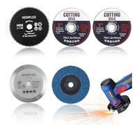 76mm Grinder Blades Cutting Disc, 5 PCS Metal Circulars Disc Grinding Wheel Pneumatic, Wheel Pneumatic Cutting Disc, Power Tool Part Polishing Disc for Cutting Metal Stone Wood Plastic Grinding