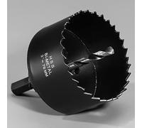 76mm HSS Hole Saw, M42 Bi-Metal Wood Hole Dill Bit 3" Diameter, Round drill Cutter for Pipe Vent, Plasterboard, Plastic and Copper