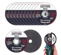 76mm Metal Cutting Disc for Angle Grinder, 12Pcs 3" Precise Cut Off Wheels | Stainless Steel Precise Grinding Disc for Metal Iron Aluminum Wood,Ultra Thin 1.2mm Grinding Disc,76x1.2x10mm