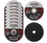 76mm Metal Cutting Discs, 3 inch Cut Off Wheels for Angle Grinder, Stainless Steel Precise Grinding Disc for Iron Aluminum Wood (76×10×1.2mm, 10Pcs)