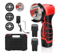 76mm Mini Cordless Angle Grinder with 2 x 2000mAh Batteries, 28000RPM