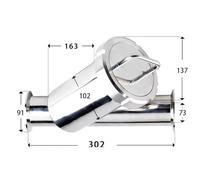 76mm Pipe OD 3" Tri Clamp Ferrule 91mm SUS304/316 Stainless Steel Sanitary Y Shaped Strainer Filter Valve Home Brew(300 MESH_SUS304)