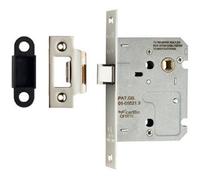 76mm Residential Contract Upright Latch Square Forend Nickel Plated