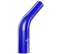 76mm to 57mm (3.0" to 2.2") 45 Reducer Silicone Hose Coupler Intercooler Universal Tube Blue