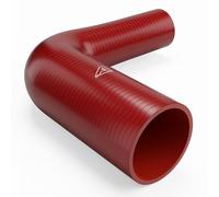 76mm to 63mm (3.0" to 2.5") 90 Reducer Silicone Hose Coupler Intercooler Universal Tube Red