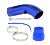 76MM Universal Car Modified good Flow Mushroom Head Air Filter Intake Kit For Automotive Parts Cold Aluminum Pipe Air Intake Pipe(Blue pipe)