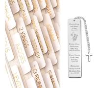 76Pcs Bible Tabs for Study Bible, Bible Study Kit with Bible Bookmark and Laminated Index Tabs, Bible Study Supplies for Old and New Testament, Bible Journaling Accessories