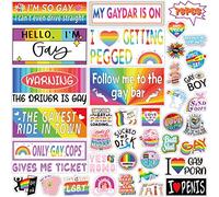 76PCS Original Funny Gay Prank Bumper Stickers