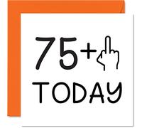 76th Birthday Card Funny for Women - Novelty Middle Finger - Rude Birthday Cards for Men, 145mm Greeting Cards, Joke Banter Cards Mum Dad Grandad Granny Nanny Auntie Uncle