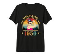 76th Birthday Gift 76 Years Old for Women Retro Vintage 1950 Premium T-Shirt