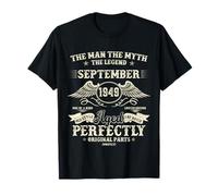76th Birthday Gifts For Men September 1949 76 Year Old Bday T-Shirt