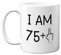 76th Birthday Gifts for Women and Men, Rude Novelty Mug Middle Finger