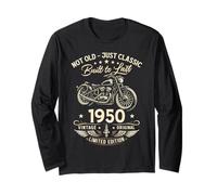 76th Birthday man Gift Motorcycle Motorcyclist Biker 1950 Long Sleeve T-Shirt