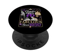 76th Birthday Queen Chapter 76 Fabulous Since 1950 Women PopSockets Adhesive PopGrip
