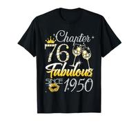 76th Birthday Queen Chapter 76 Fabulous Since 1950 Women T-Shirt