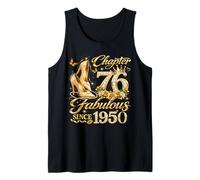 76th Birthday Queen Chapter 76 Fabulous Since 1950 Women Tank Top