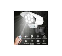 77 LED Motion Sensor Security Street Lights Solar Street Wall Lights Motion Sensor Fake Surveillance Camera Security+Remote