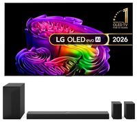 77" Lg OLED77G64LW OLED AI 4K HDR Smart TV 2026 & US70TR 5.1.1 Wireless Sound Bar Bundle, Silver/Grey