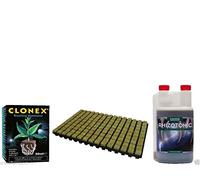 77 rockwool cubes propagation tray & clonex 50ml & canna rhizotonic 250ml