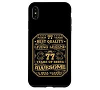 77 Years Of Being Awesome 77 Birthday Man Case for iPhone XS Max