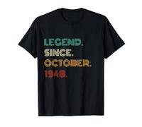 77 Years Old Legend Since October 1948 77th Birthday T-Shirt